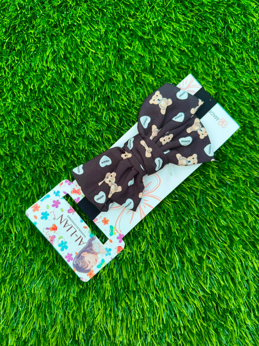 Teddy Bear Bow Headband (020)