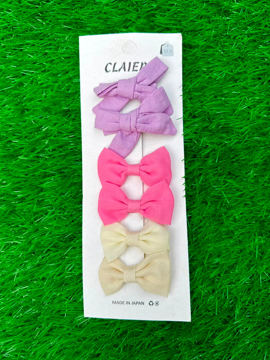 Pack Of 3 pairs of bows(015)