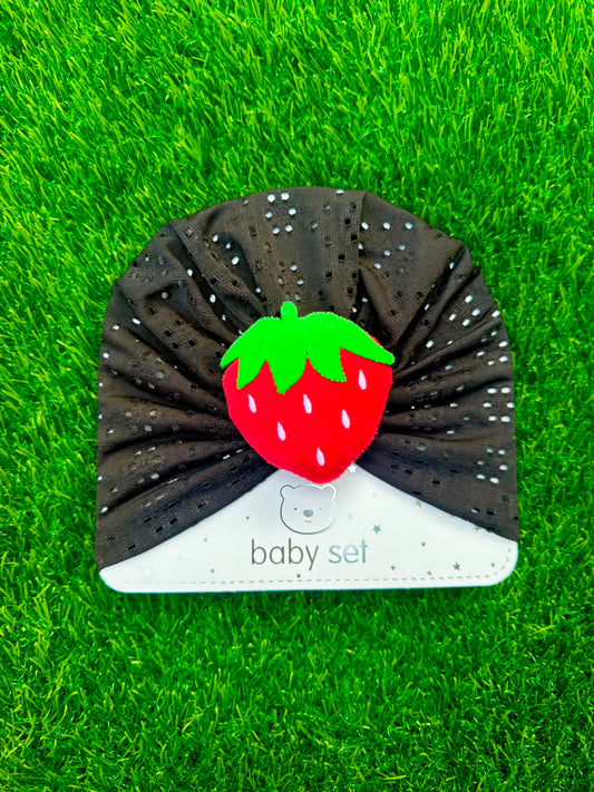 Black Strawberry Turban