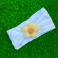 Knit Lining Flower headband (001)