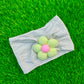 Knit Lining Flower headband (001)