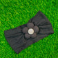 Knit Lining Flower headband (001)
