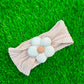 Knit Lining Flower headband (001)