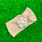 Knit Lining Flower headband (001)
