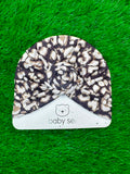 Leopard white Turban cap