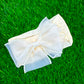 Organza bow headband (001)