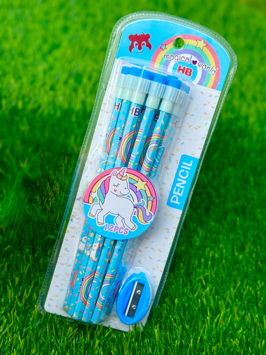 Pack of 12 Unicorn Pencils