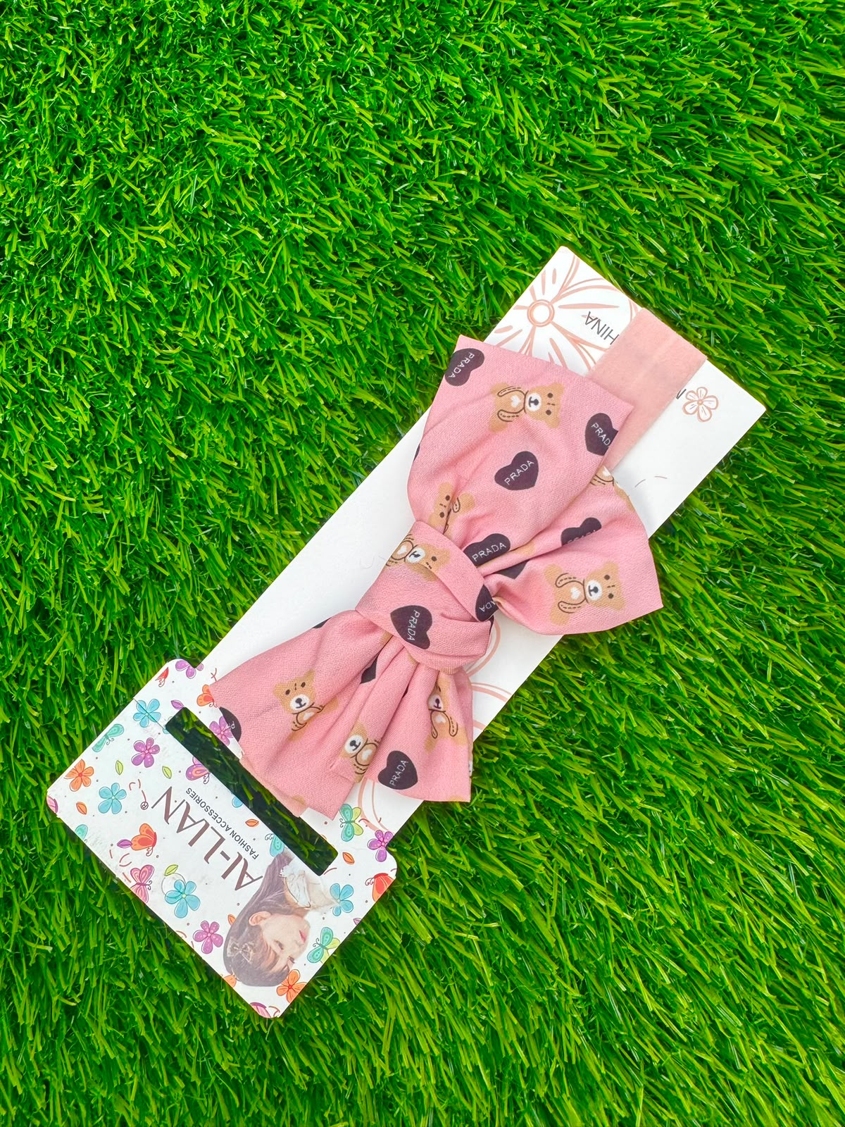 Teddy Bear Bow Headband (020)