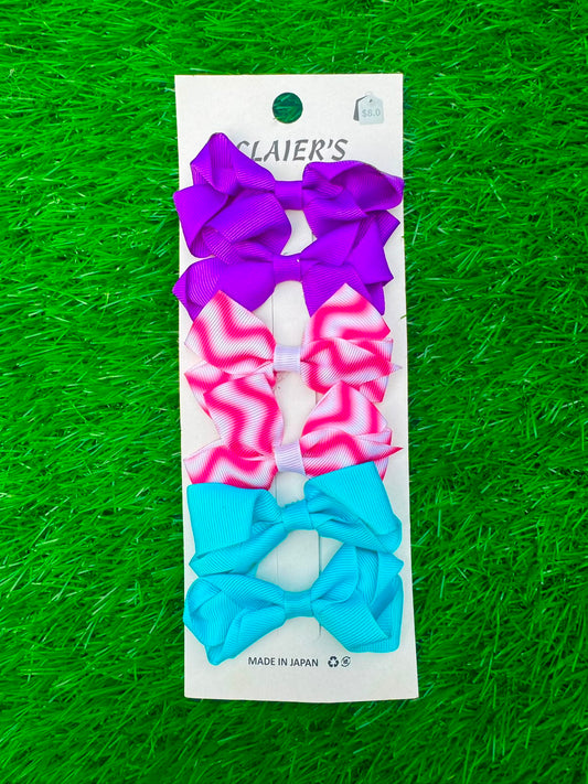 Pack Of 3 pairs of bows(014)