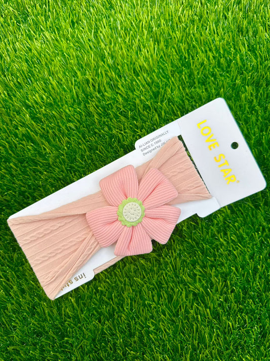 Peach Flower Headband