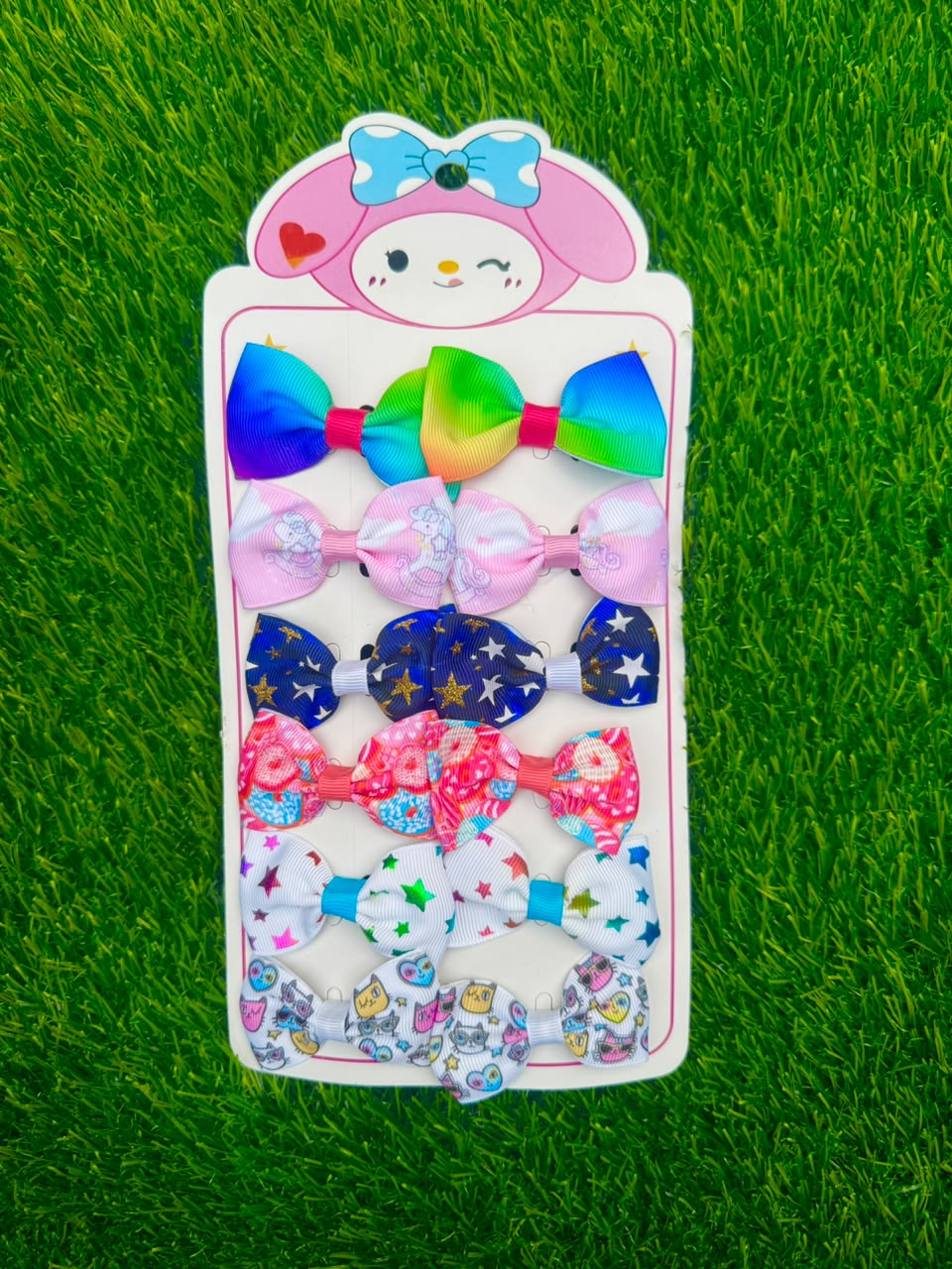 Pack of 6 pair of bows (00)