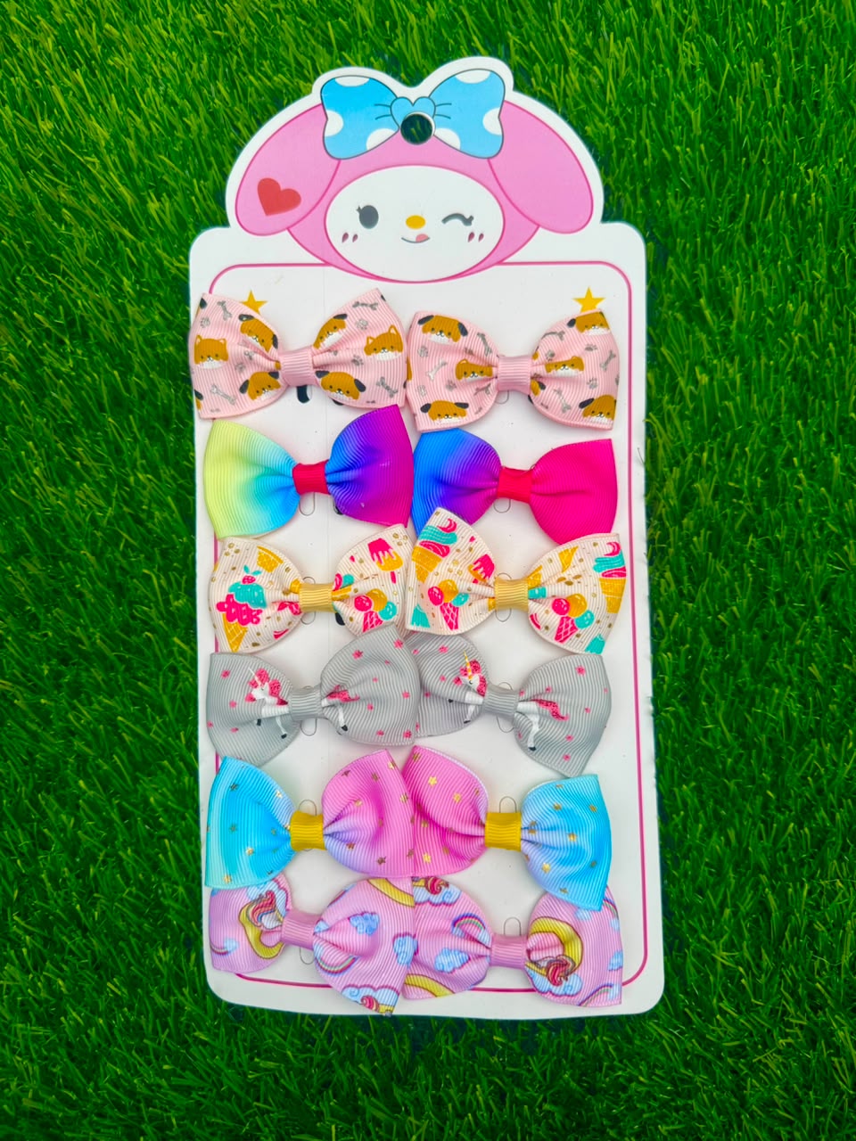 Pack of 6 pair of bows (01)