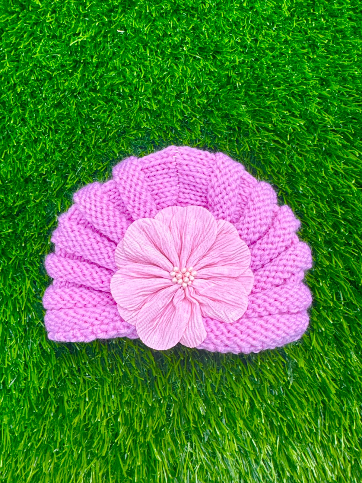 Pink wool (flower design)