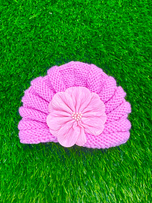 Pink wool (flower design)