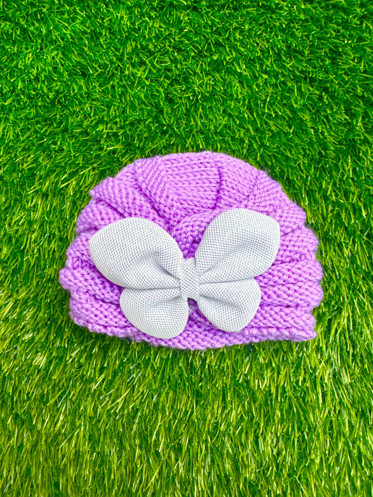 Lilac wool butterfly