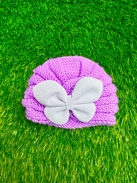 Lilac wool butterfly