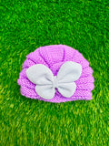 Lilac wool butterfly