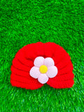 Red wool flower