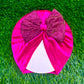 Shimmer Bow velvet cap